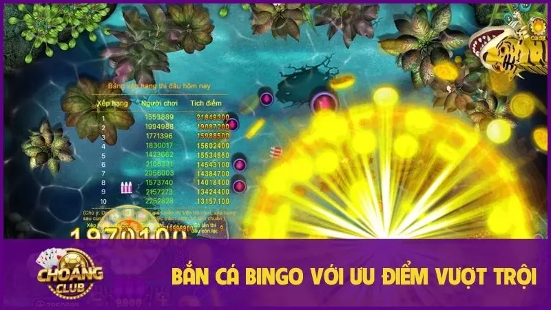 Khám phá Bắn Cá Bingo 2024 đổi thưởng 1:1 cùng mini-game hấp dẫn 1 Bắn cá Bingo với ưu điểm vượt trội