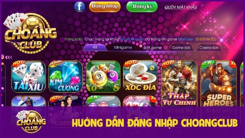 Hướng dẫn đăng nhập choangclub: Từ A-Z cực nhanh chóng và an toàn 1 Hướng dẫn đăng nhập Choangclub trên Android và iOS