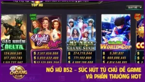 Nổ hũ B52 – Sức hút từ chủ đề game và phần thưởng hot
