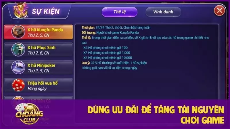 Nổ Hũ Big Club: Game quay hũ đổi thưởng đỉnh cao, tỷ lệ thắng lớn 3 Dùng ưu đãi để tăng tài nguyên chơi game